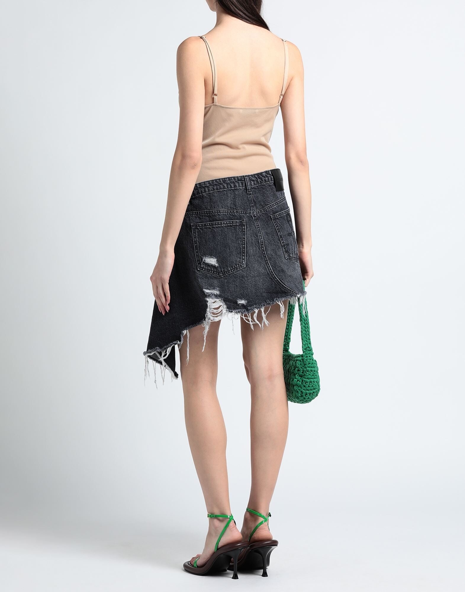 Beige Women's Denim Dress - 4