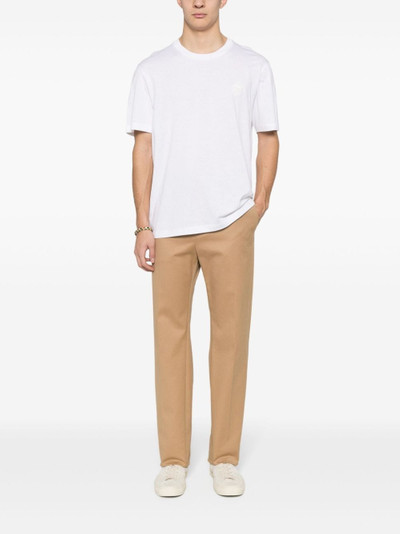 Brioni embroidered-logo cotton T-shirt outlook