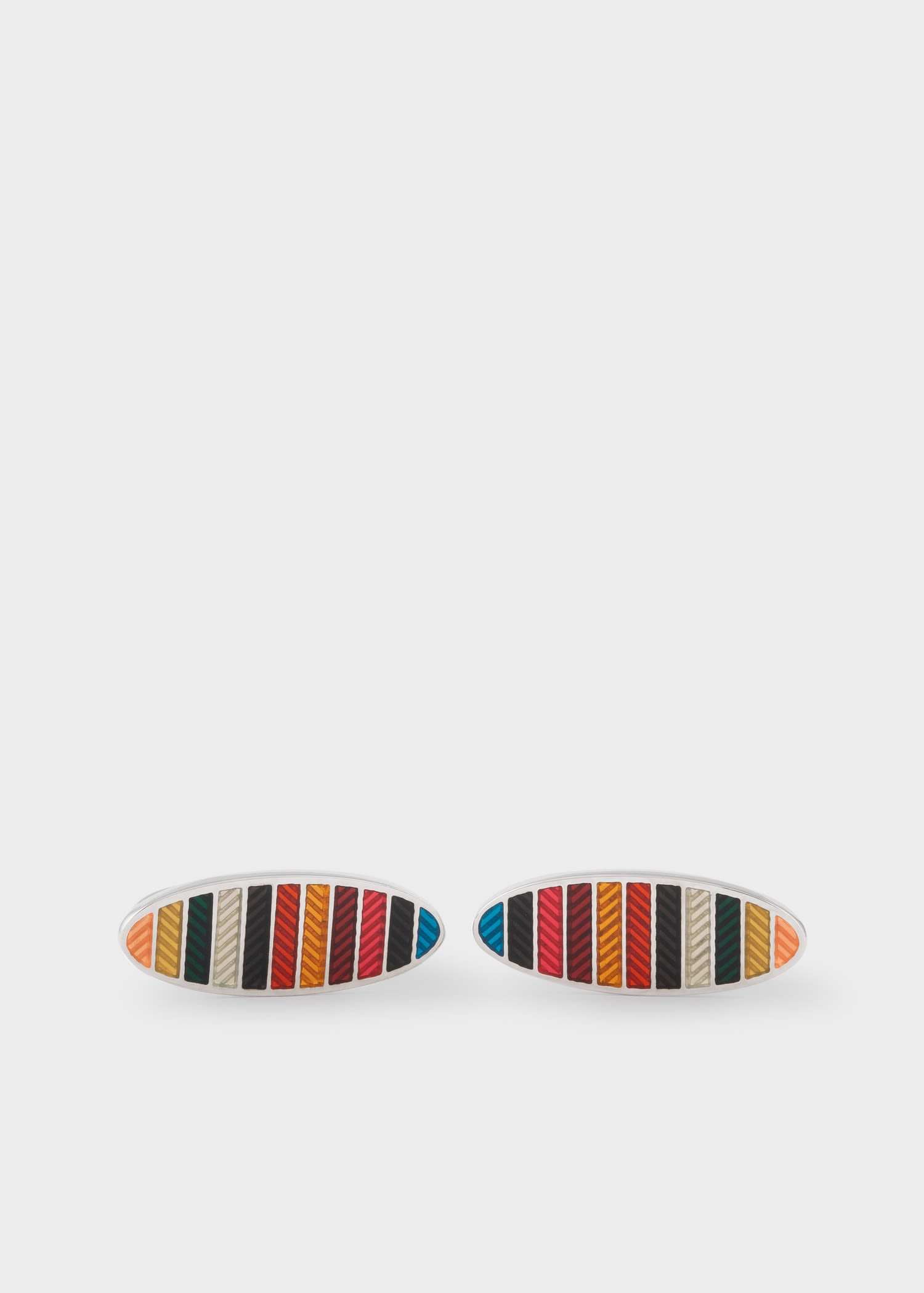 'Signature Stripe' Weave Cufflinks - 1