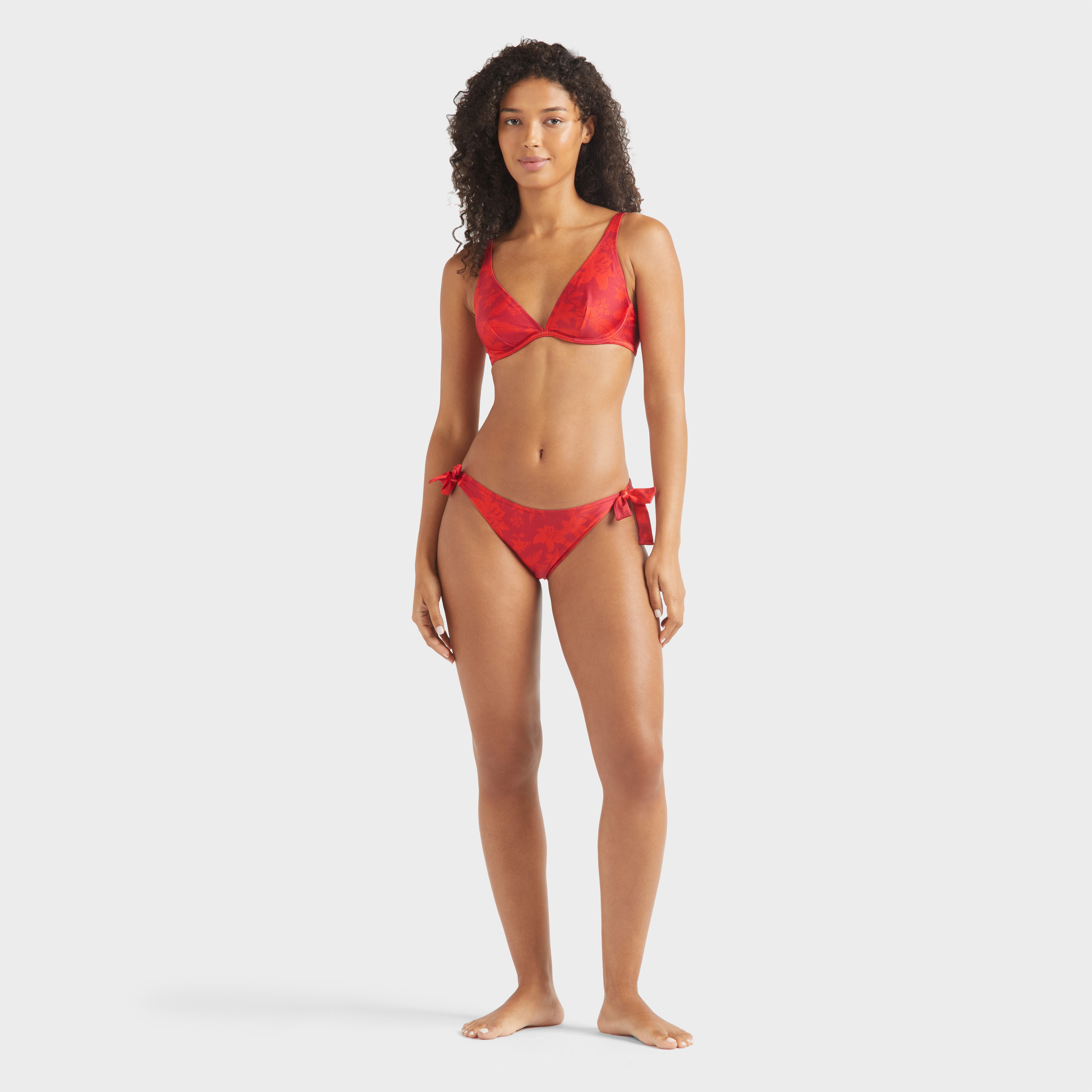 Women Underwire Bikini Top Flower Power - 2