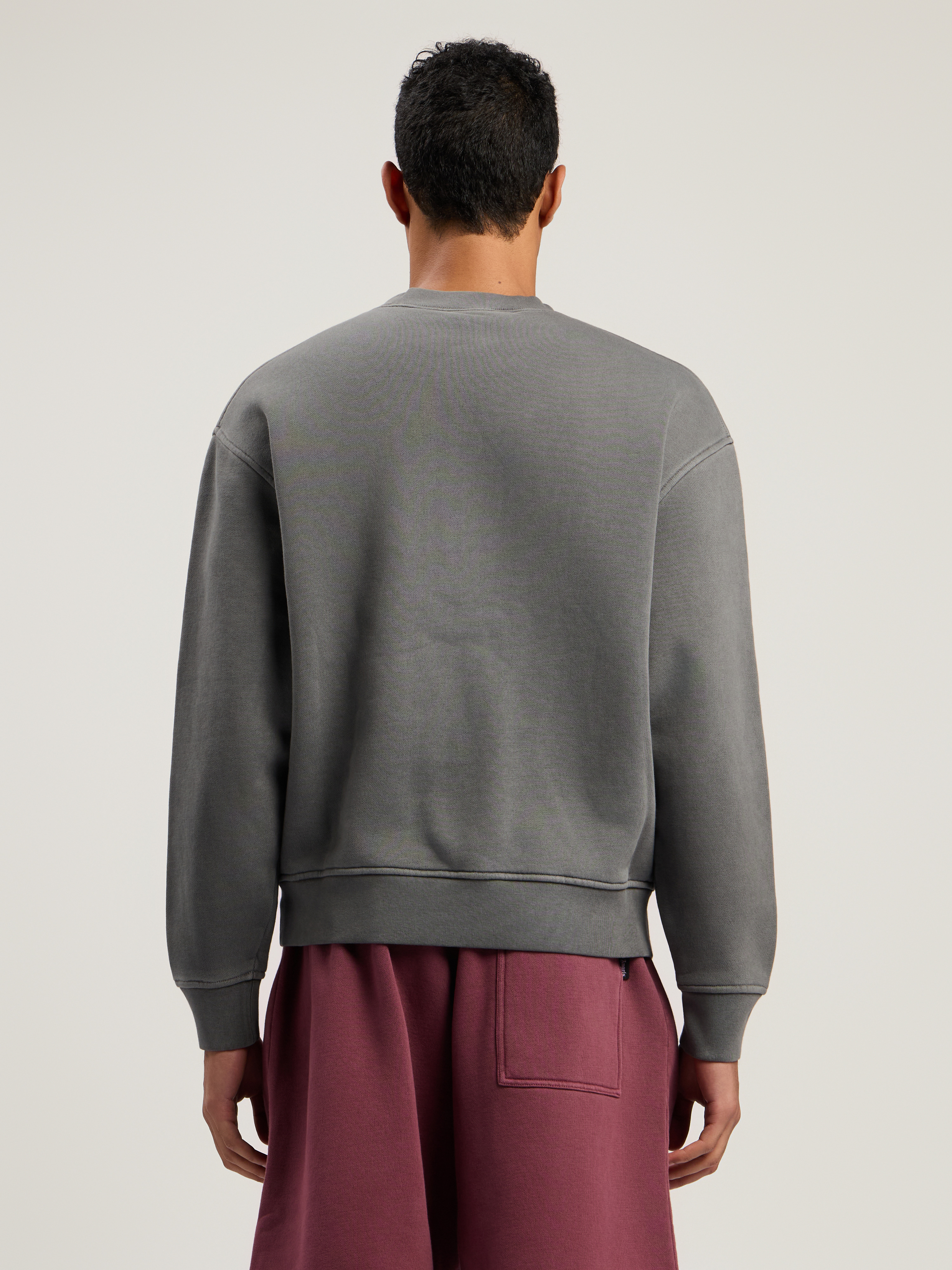 Neck Logo Regular Crewneck Sweatshirt - 5