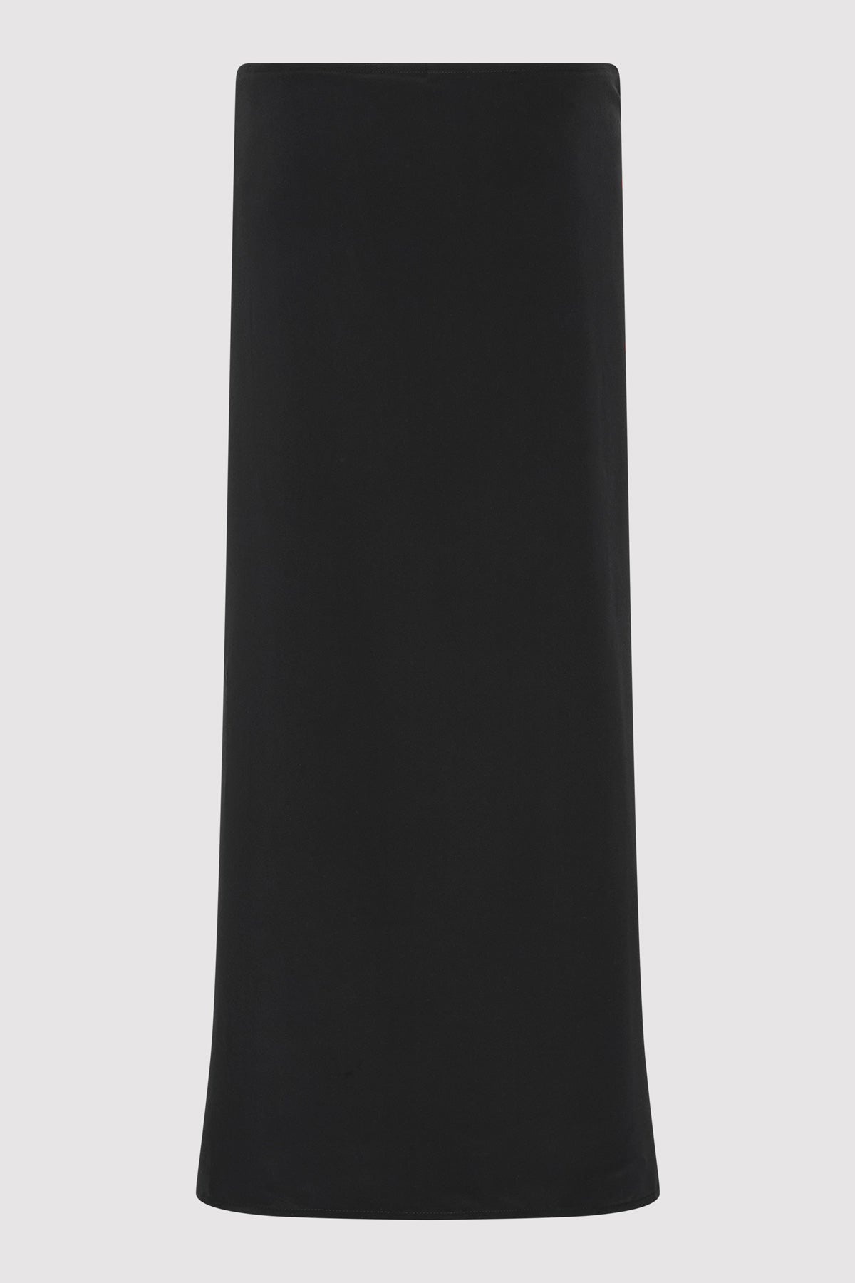 Silk Wrap Tie Skirt - Black - 6