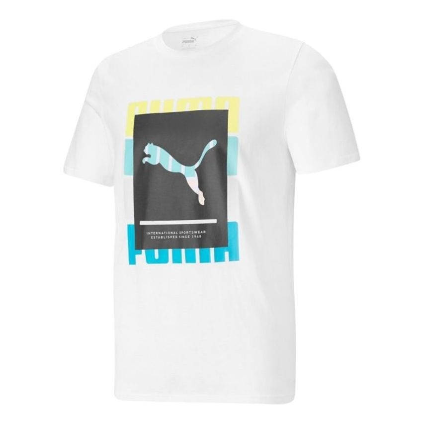 PUMA Summer Court Graphic T-Shirt 'White' 845864-02 - 1