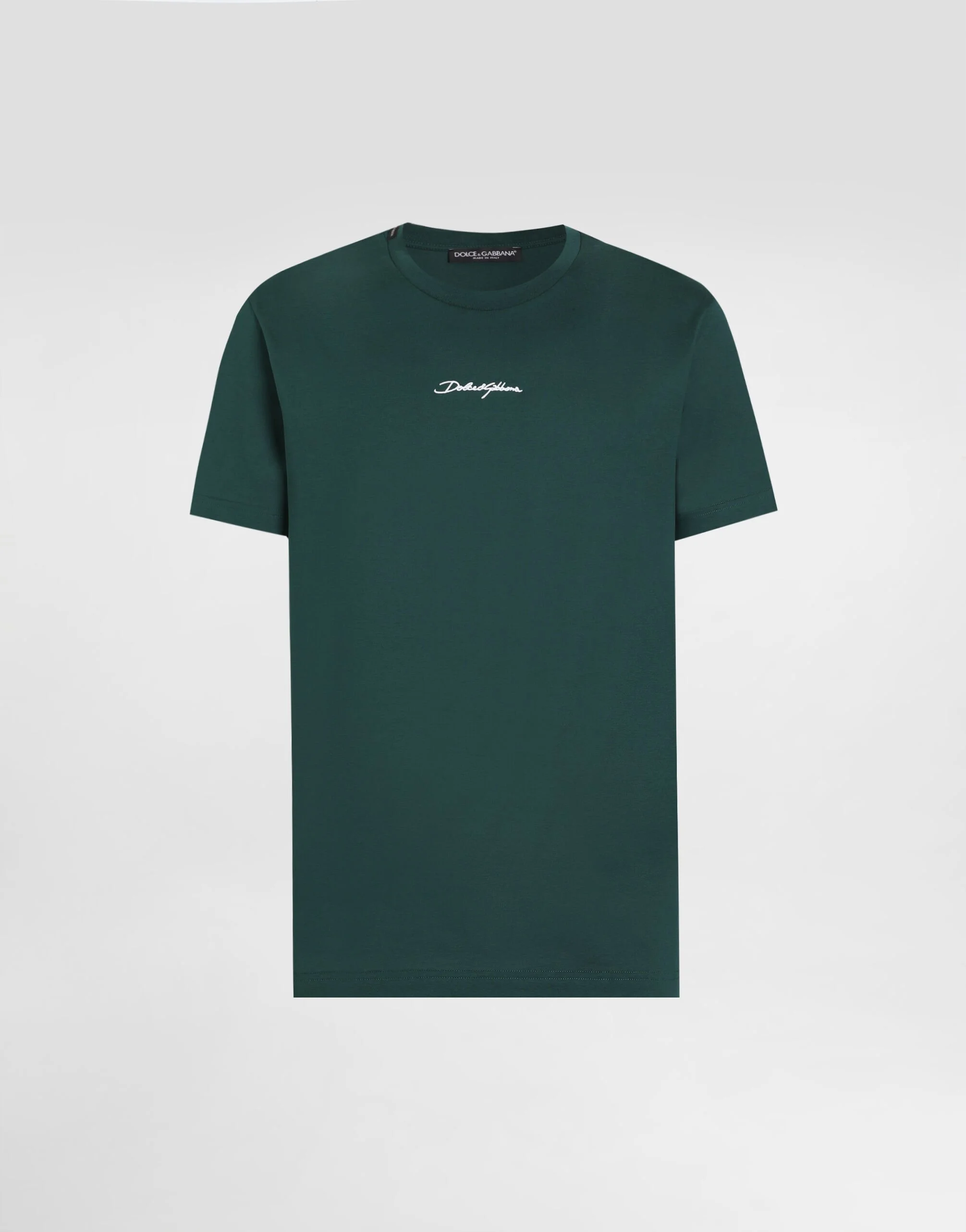 Cotton t-shirt with embroidered patch - 1