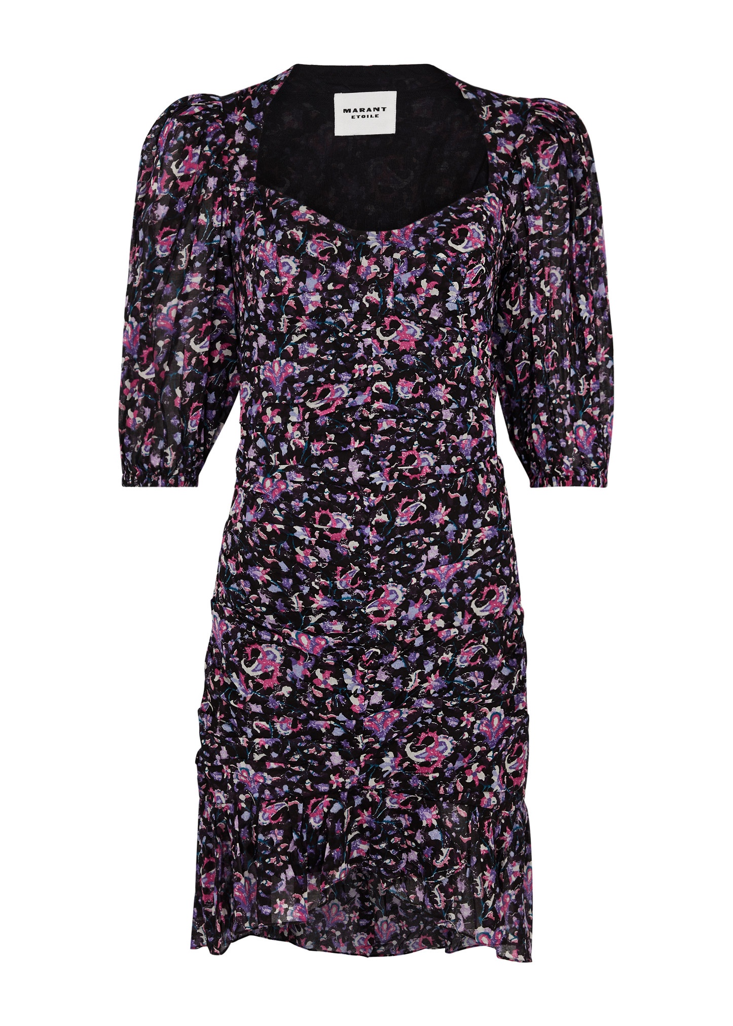 Anka floral cotton minidress