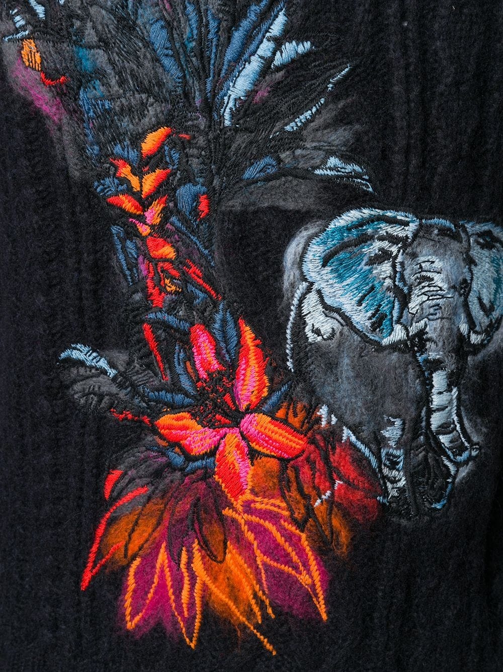 Mural Jungle embroidered jumper - 5