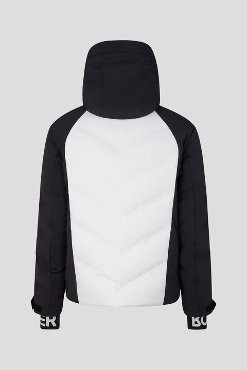 Felias down ski jacket in Black/White - 3