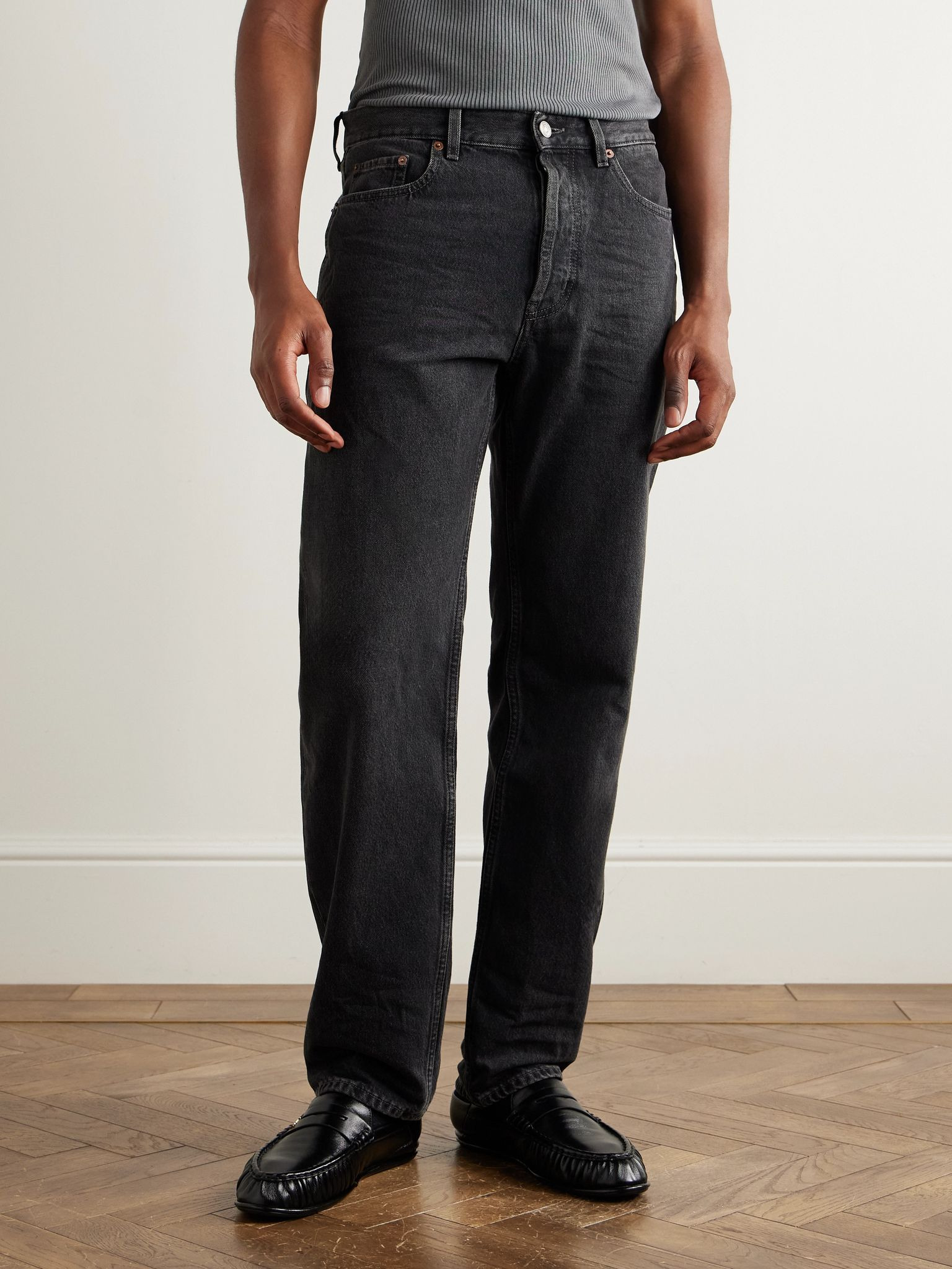Straight-Leg Jeans Black - 3