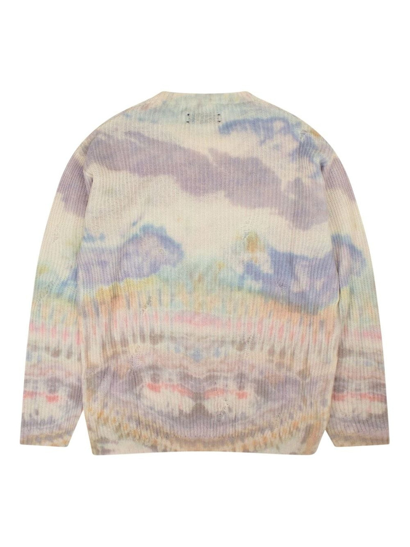 AMIRI tie-dye cashmere jumper outlook