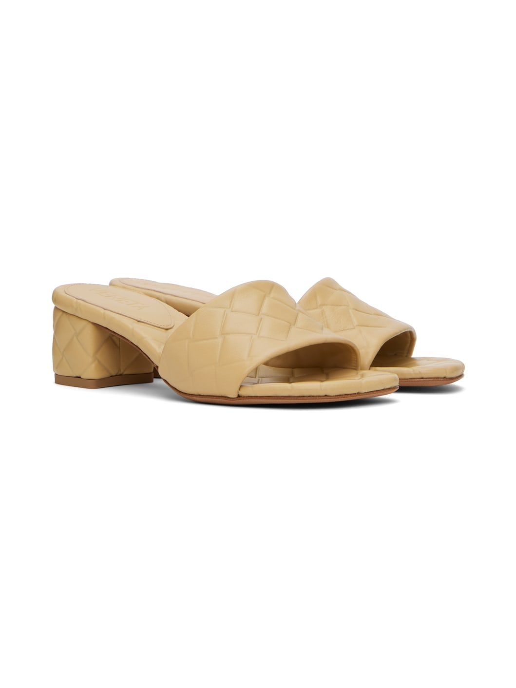 Beige Amy Mules - 4