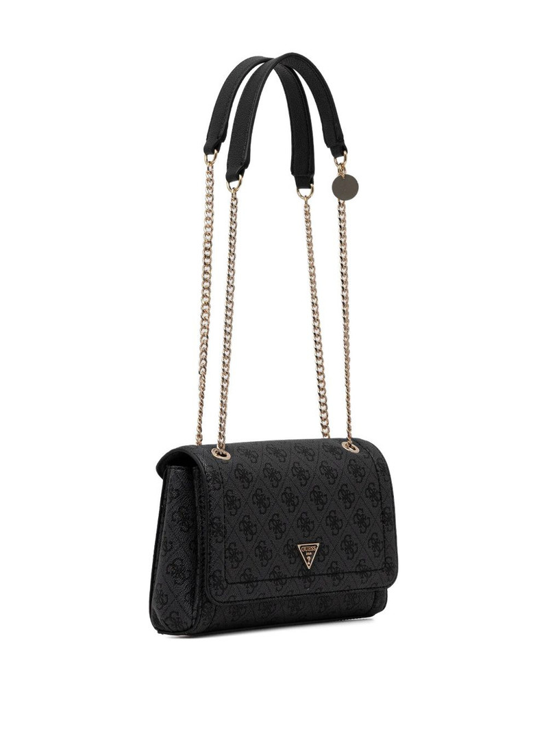 GUESS USA monogram-pattern satchel bag outlook