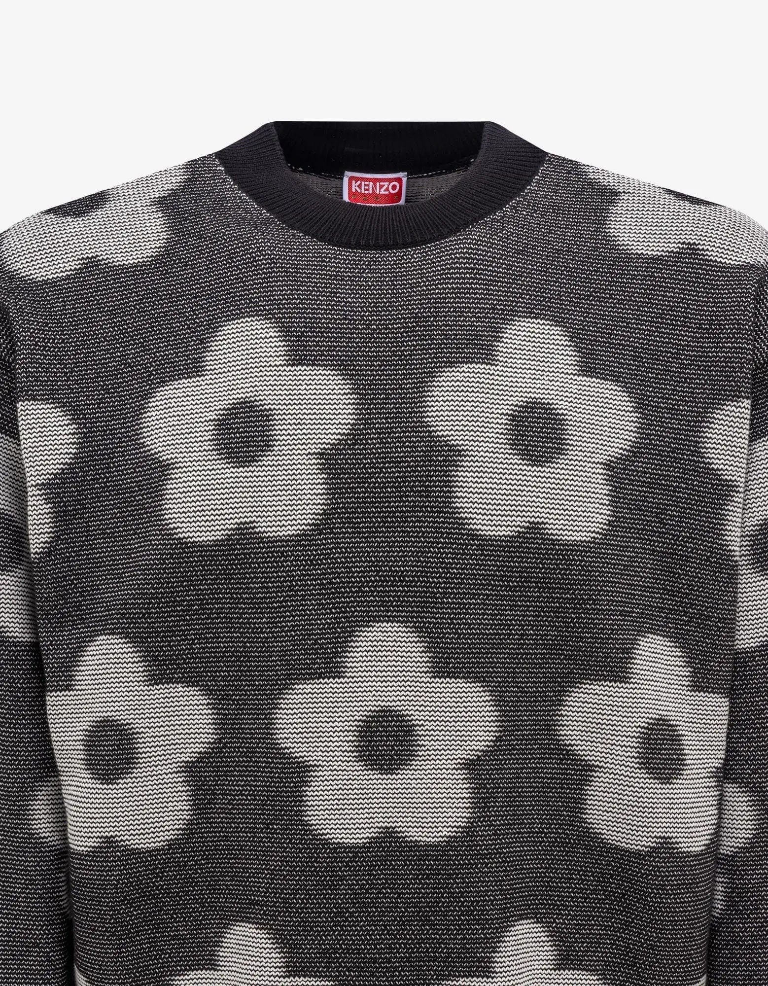 Kenzo Black Flower Spot Sweater - 3