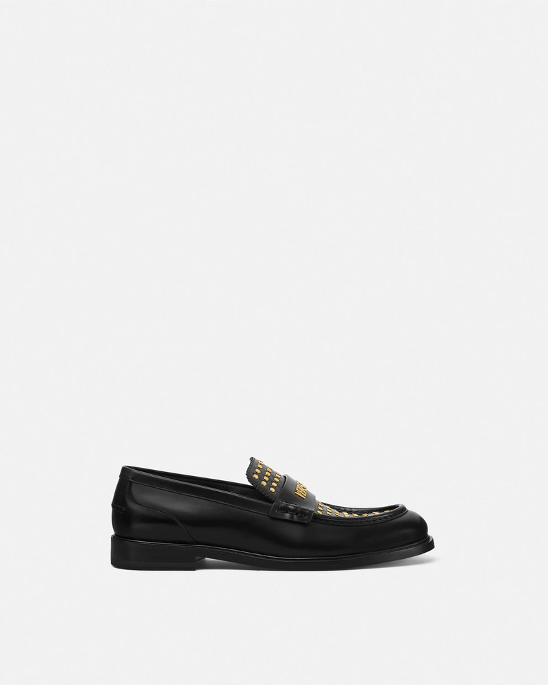 Studded Logo Loafers 1