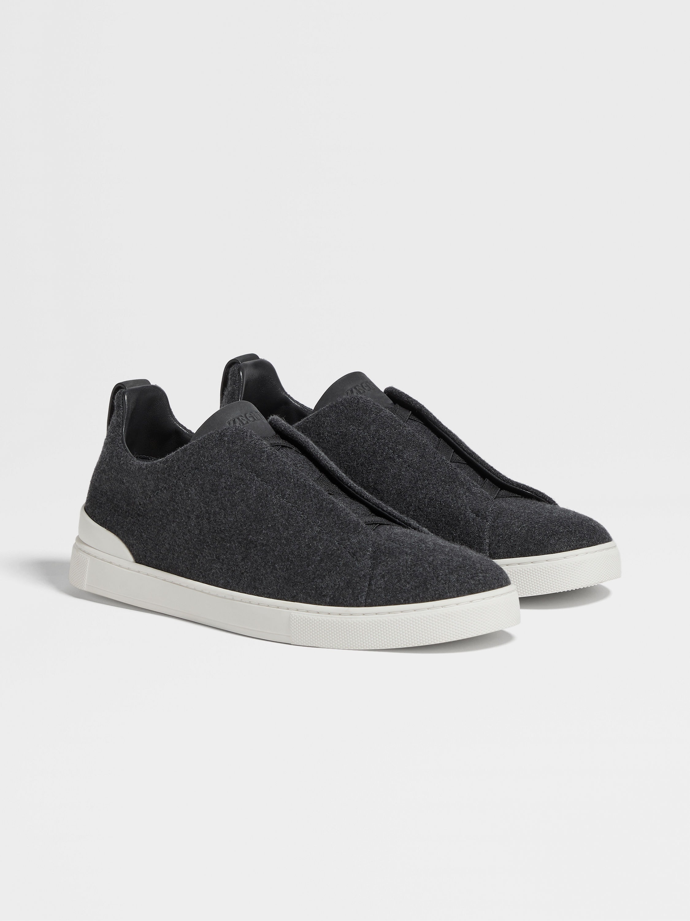 DARK GREY OASI CASHMERE TRIPLE STITCH™ SNEAKERS - 1