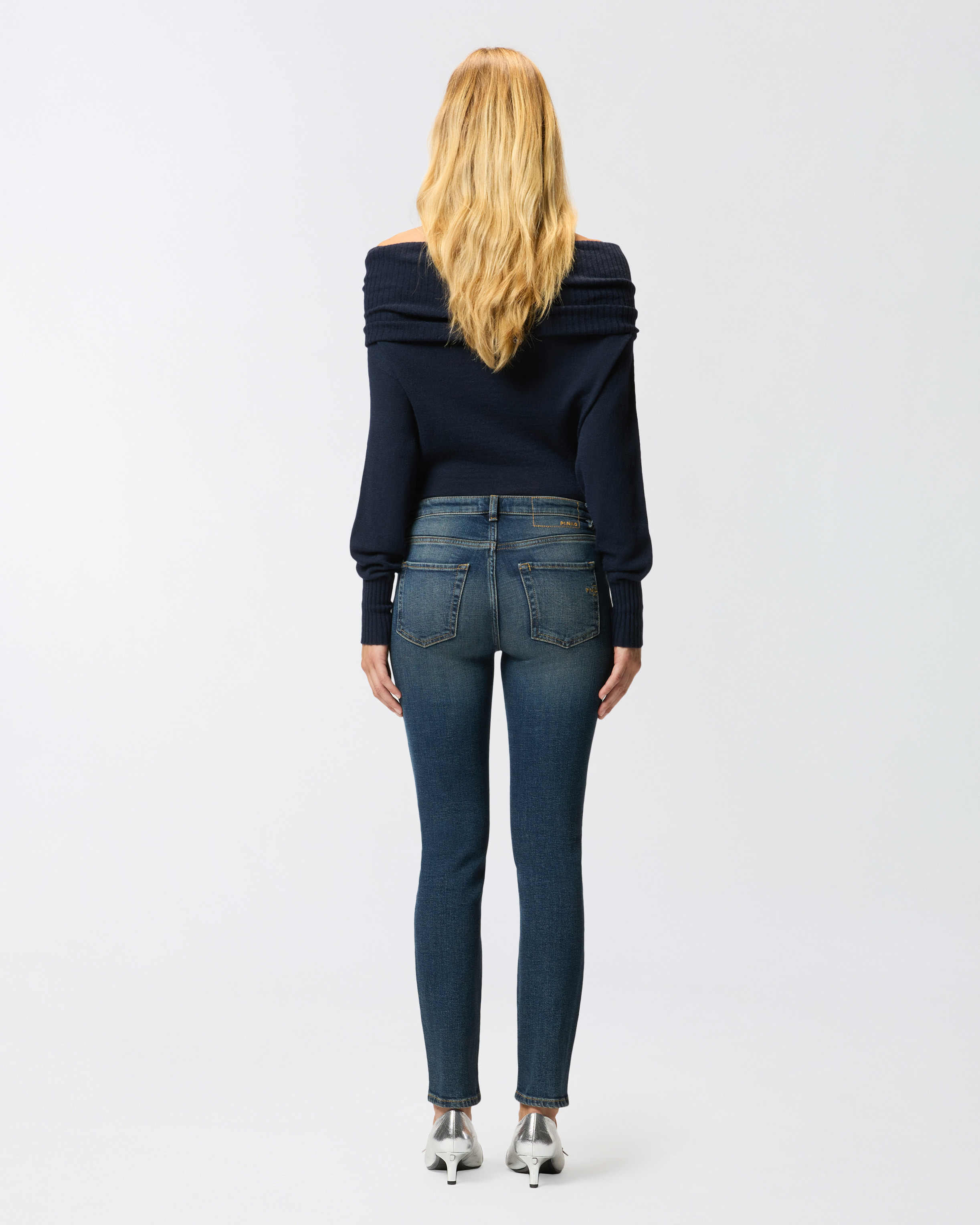 HIGH-WAISTED SKINNY JEANS - 4
