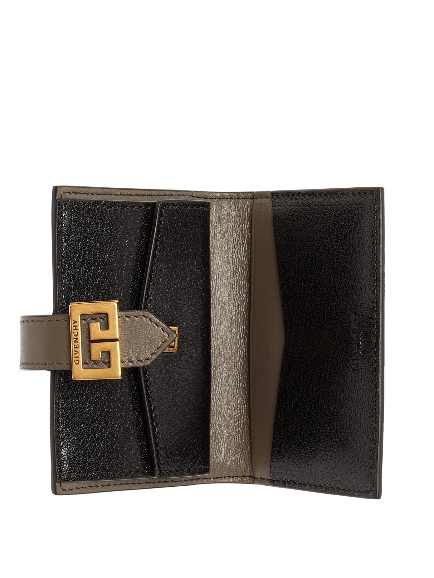 GV3 logo-buckle leather bi-fold cardholder - 2