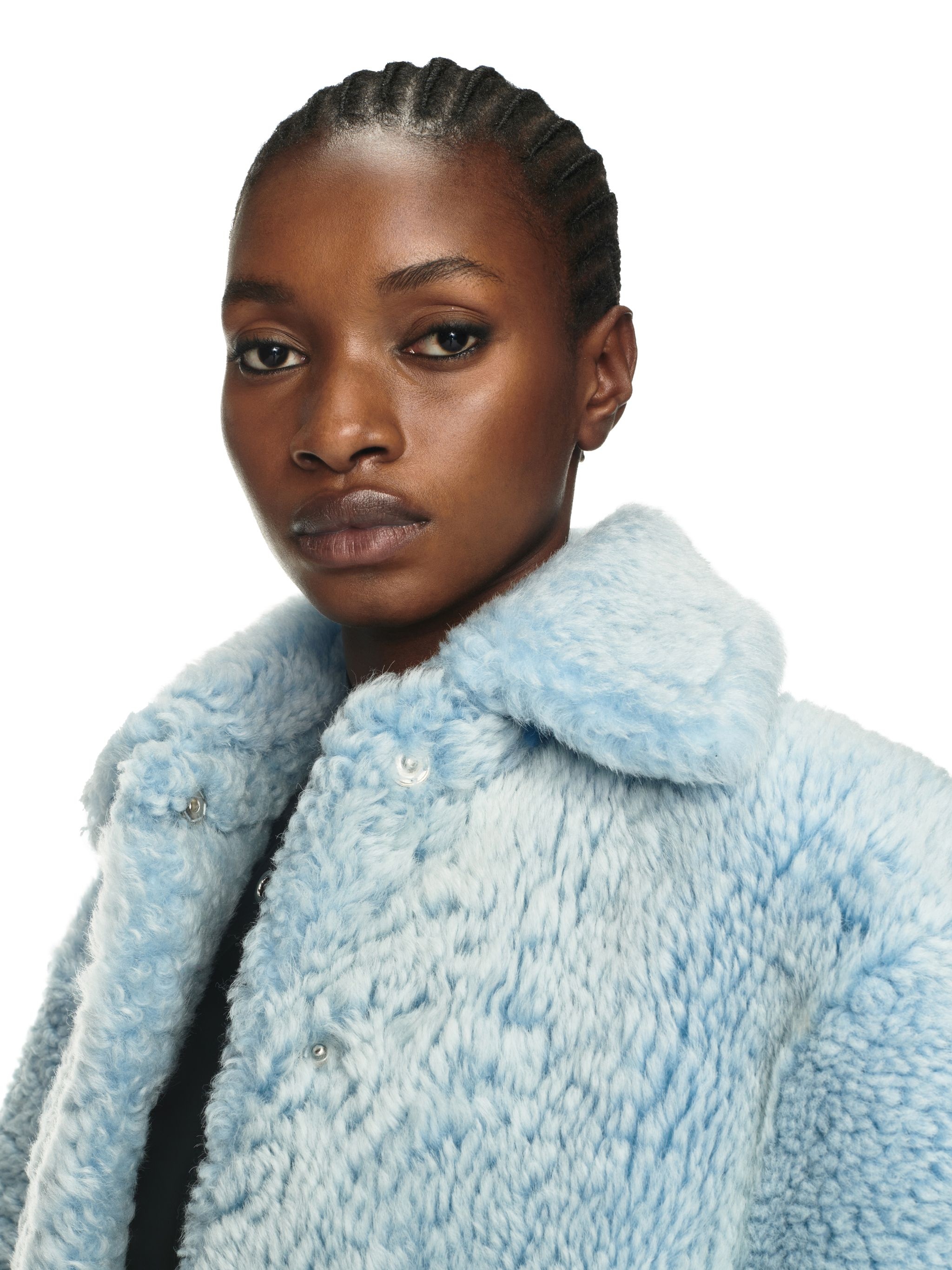 Shearling Round Coat - 5