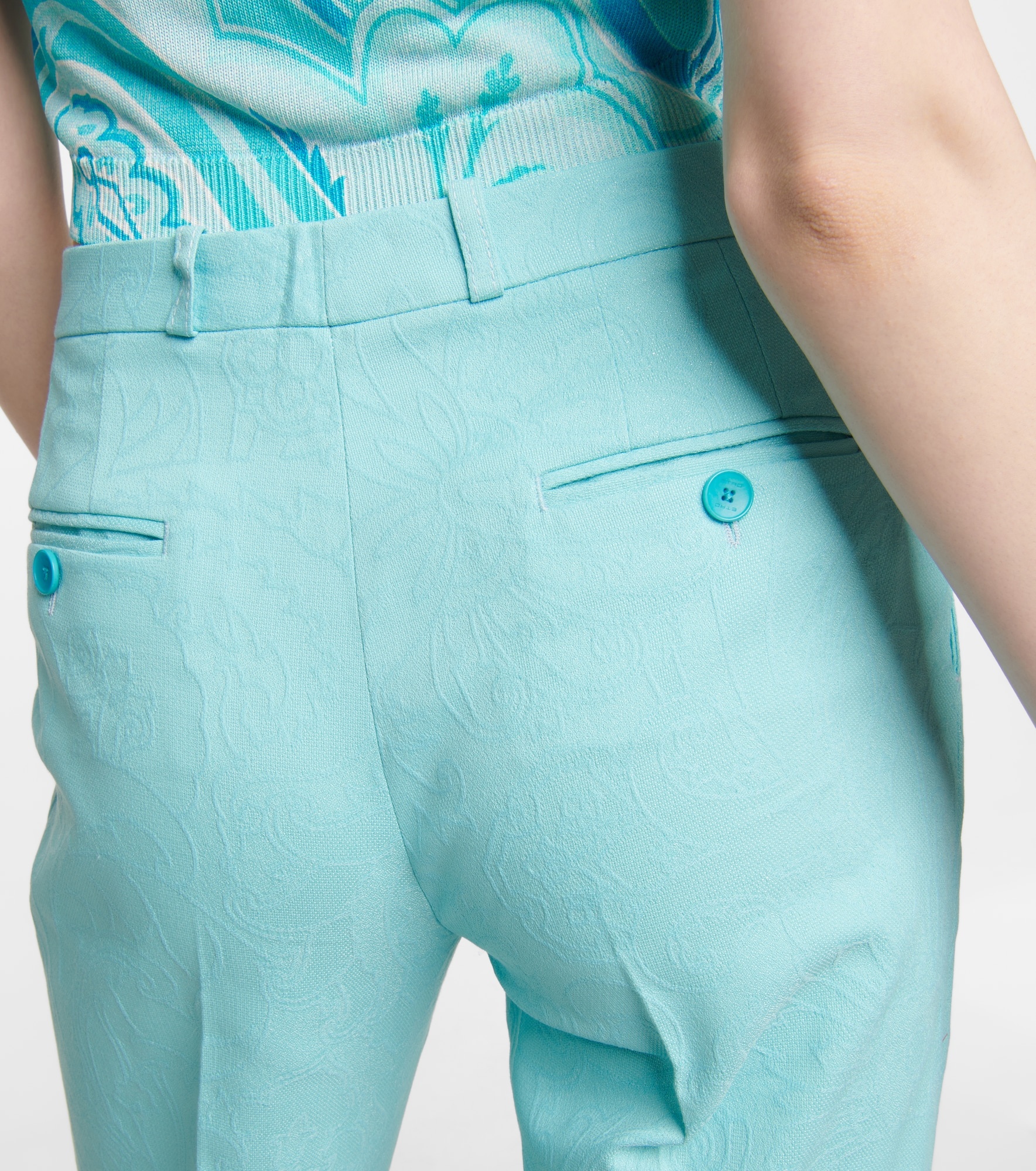 High-rise straight pants - 6