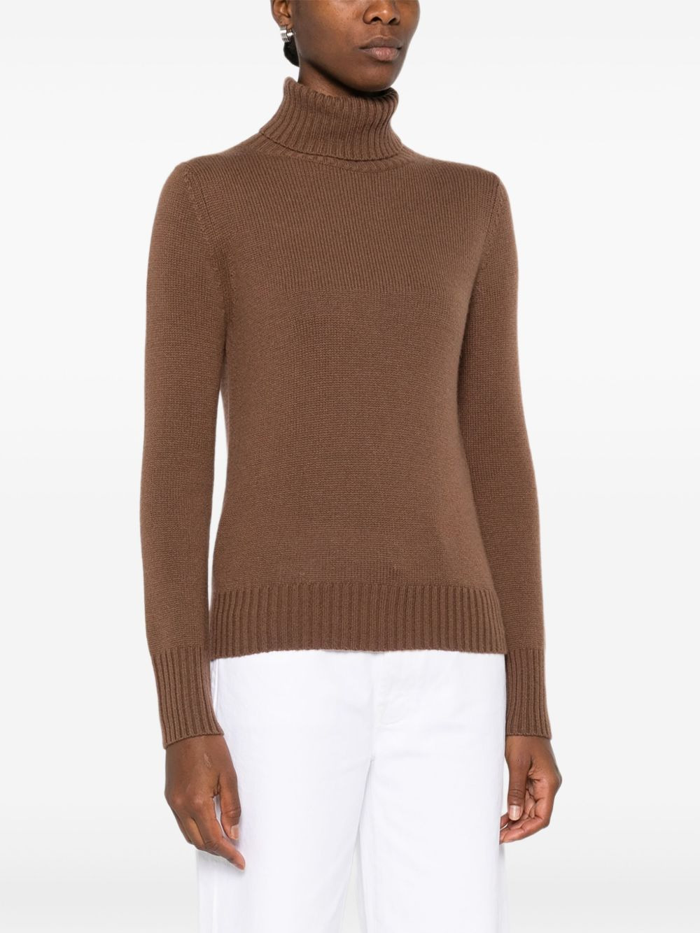 turtleneck wool sweater - 3