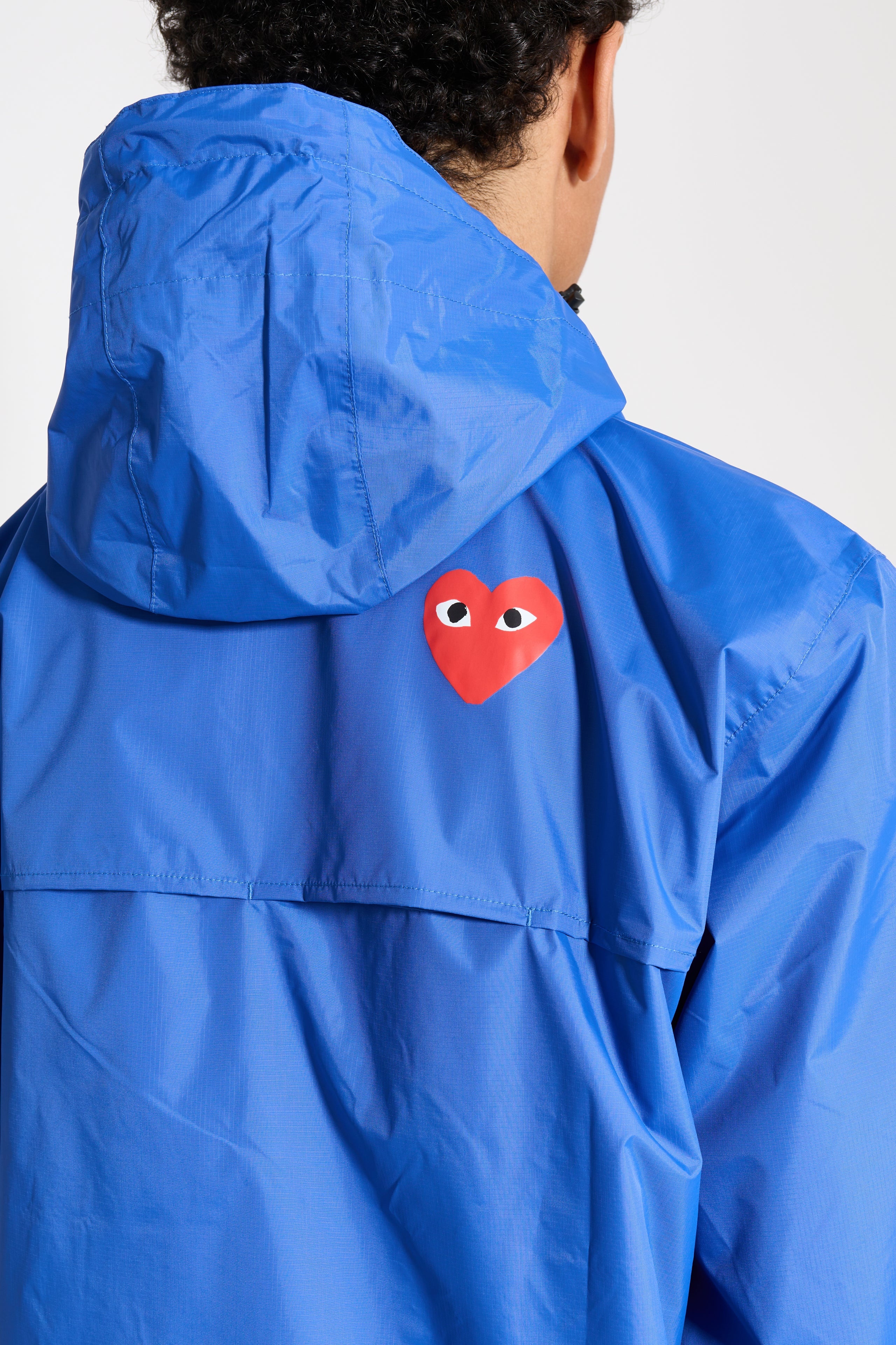 COMME DES GARÇONS PLAY X K-WAY LEON HALF ZIP JACKET  BLUE - 5