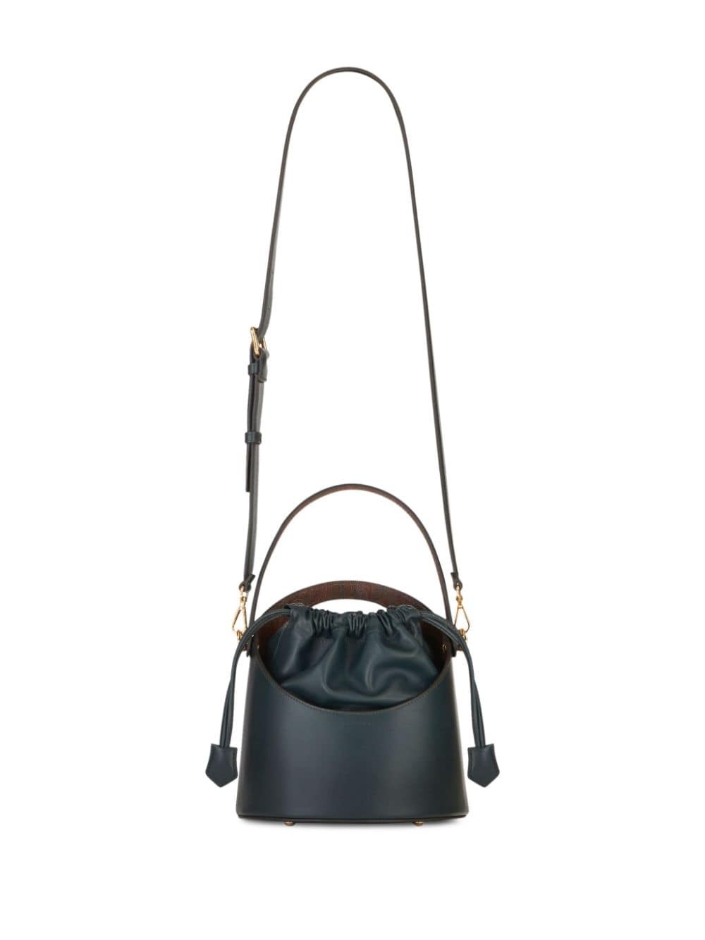 Saturno leather bucket bag - 7