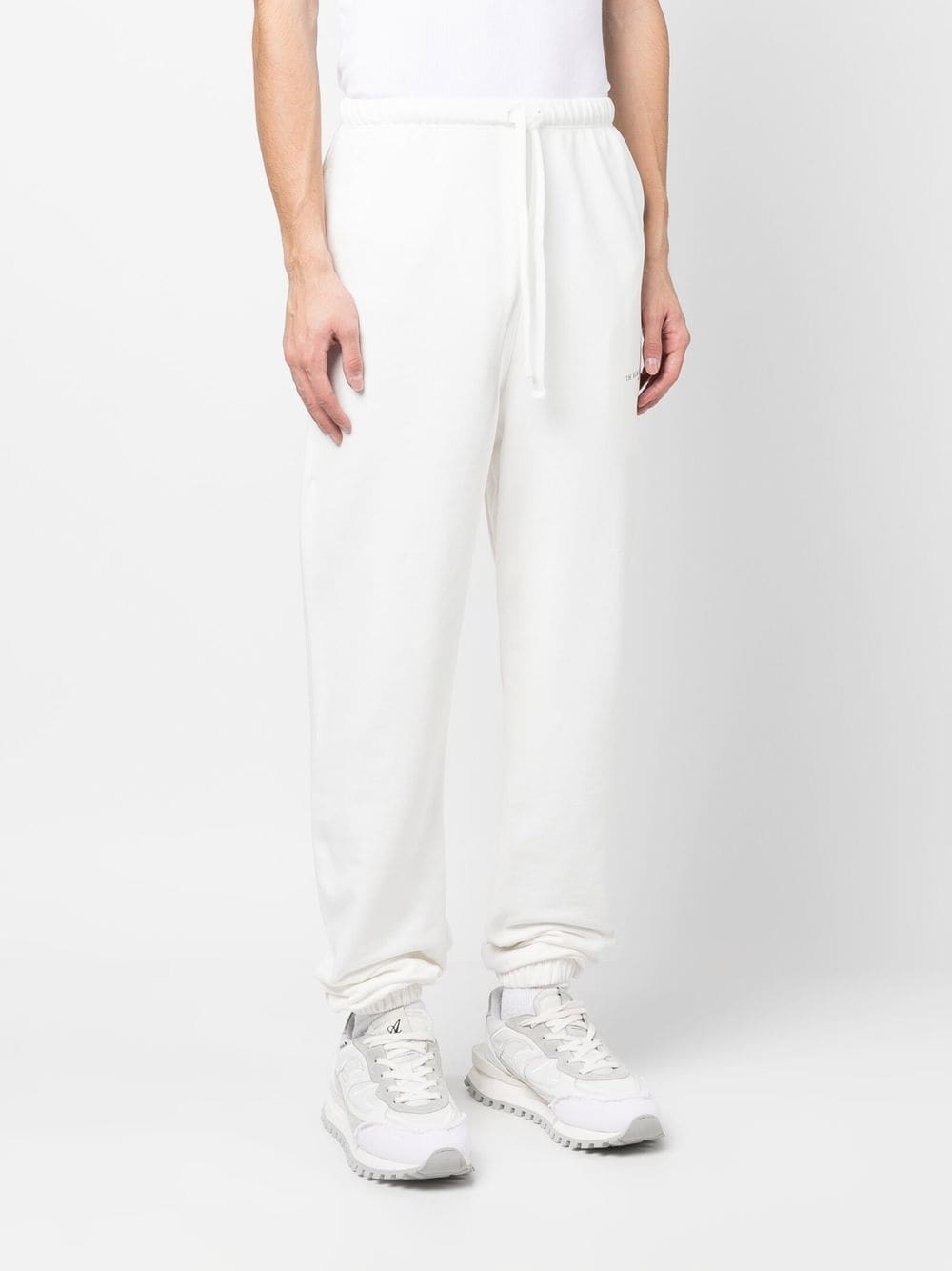 logo-print cotton track pants - 3