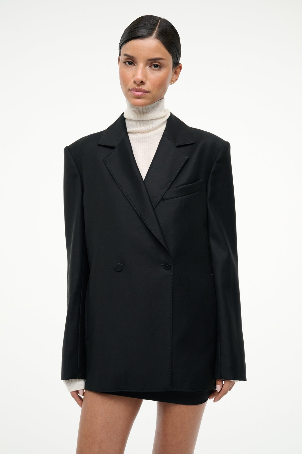 STAUD CONRAD BLAZER BLACK - 4