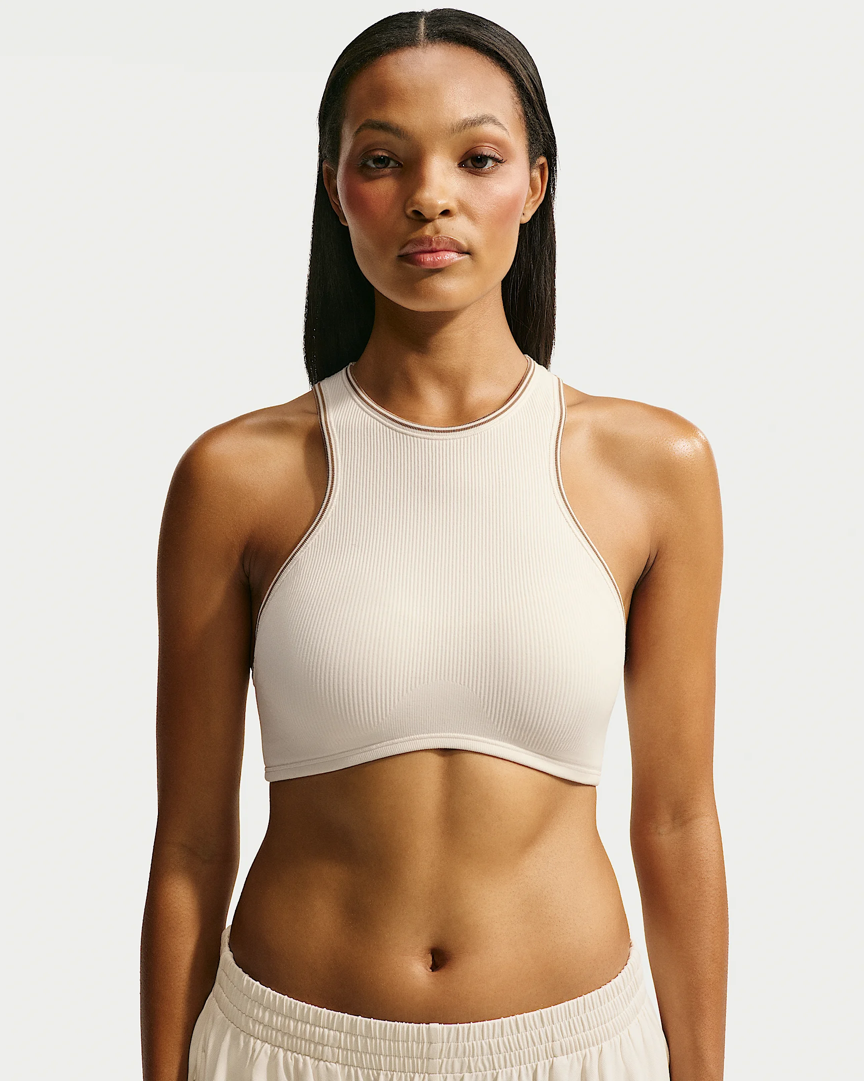 NikeSKIMS Ribbed Seamless Women's Racerneck Bra - 1