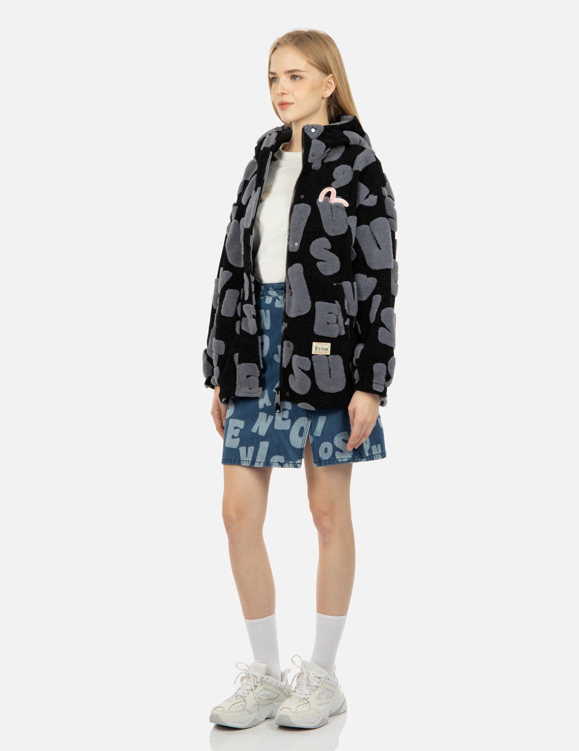 ALLOVER 3D SHERPA JACQUARD PADDED JACKET - 3