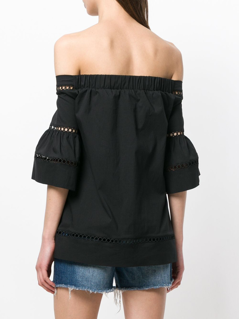 embroidered off shoulder top 4