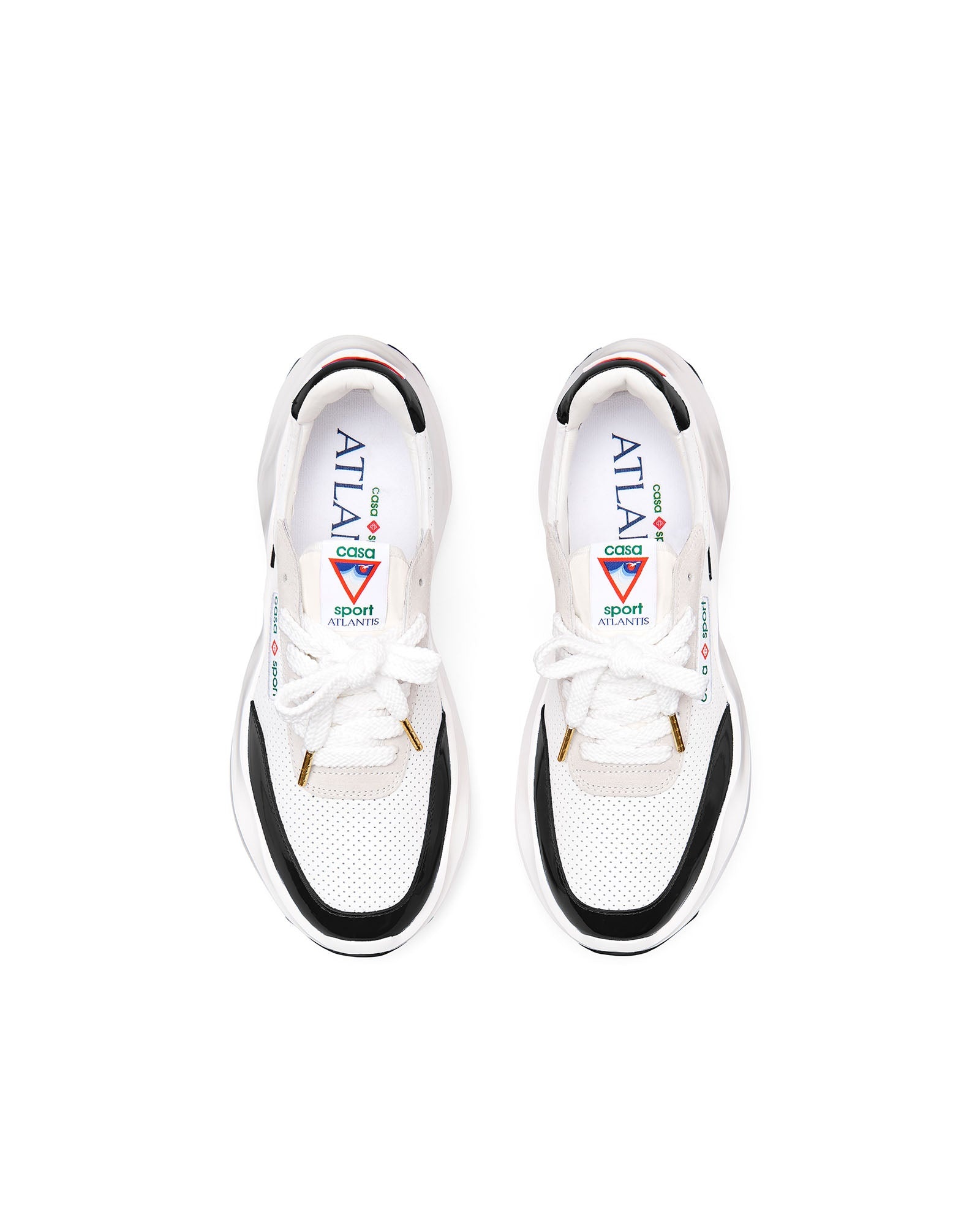 Womens Atlantis White & Black Sneaker - 8