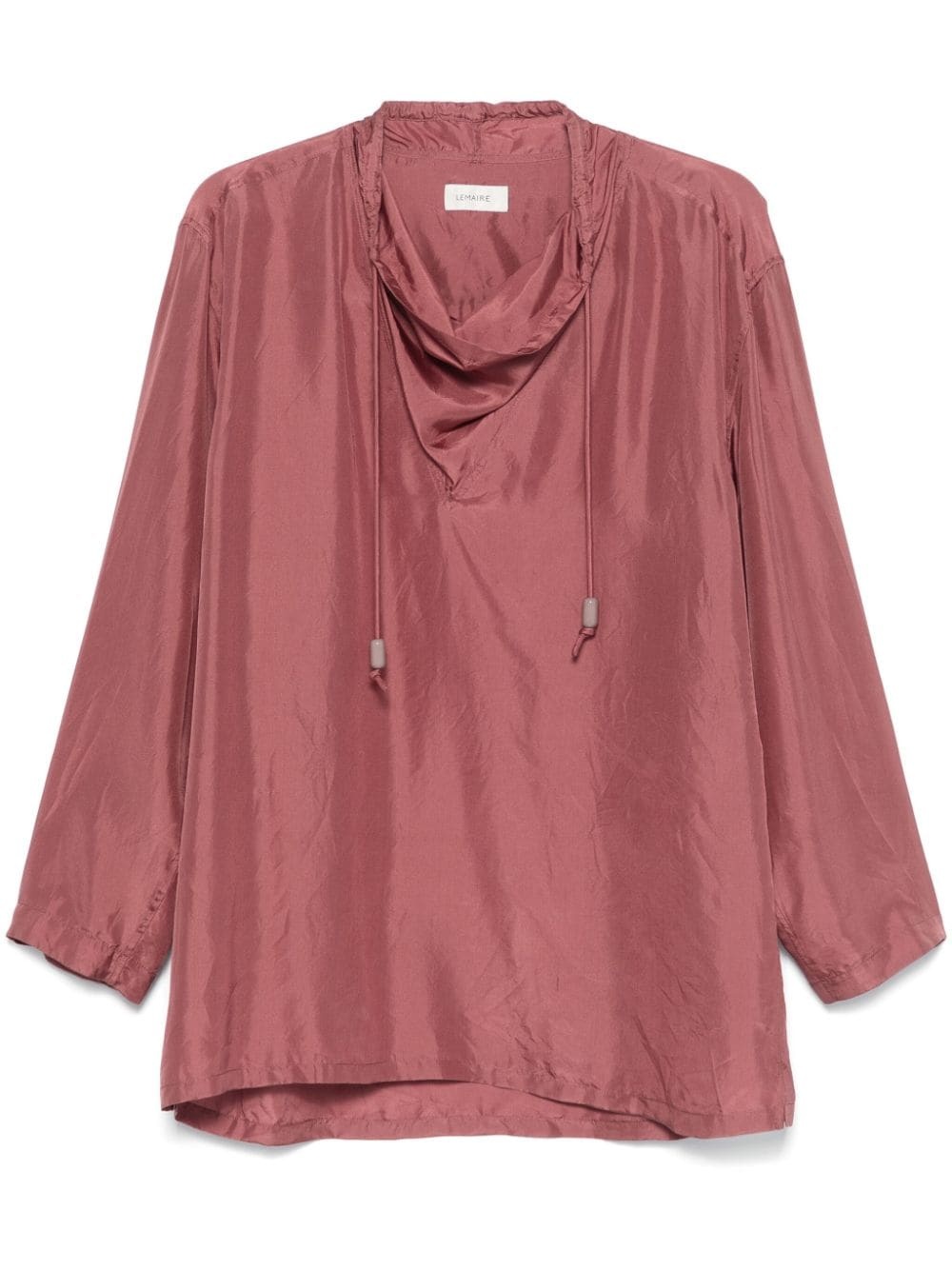 shawl-collar blouse - 1