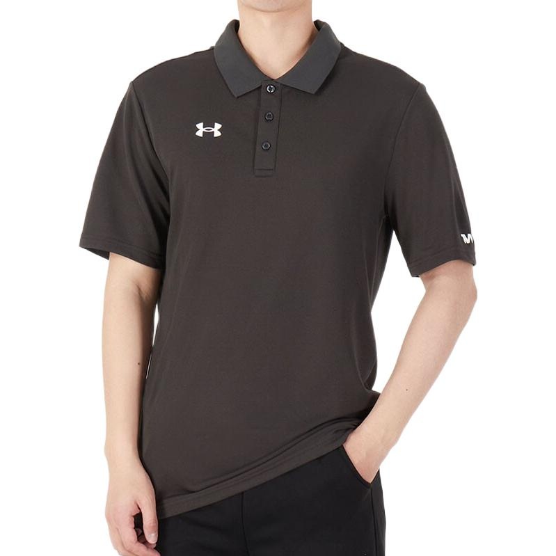 Men's Under Armour Casual Sports lapel Training Breathable Short Sleeve Polo Shirt Gray 21500537-010 - 3