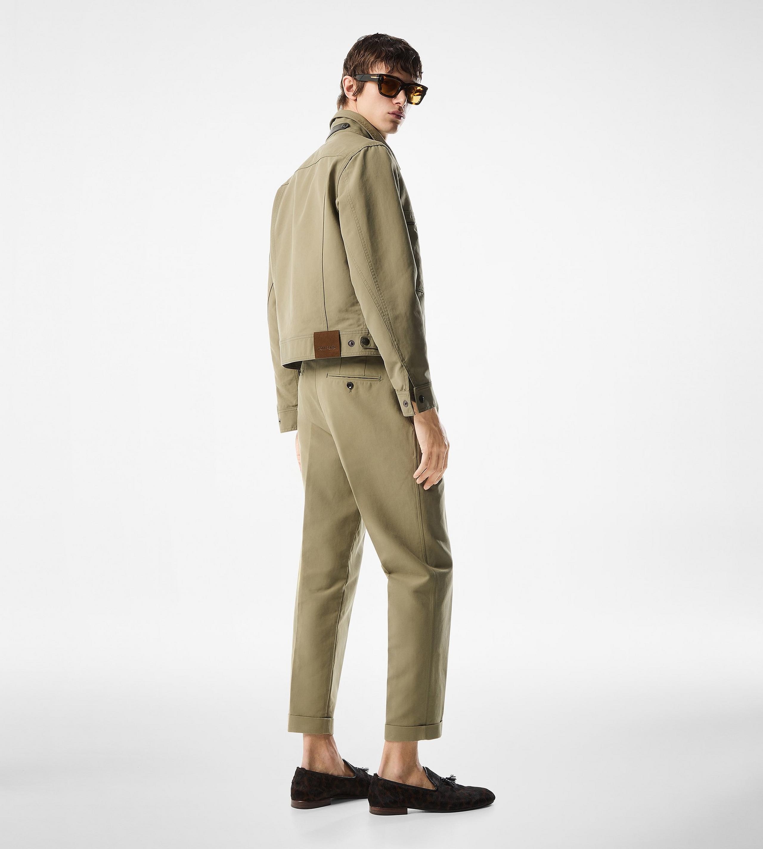 COTTON SATIN ZIP BLOUSON - 3