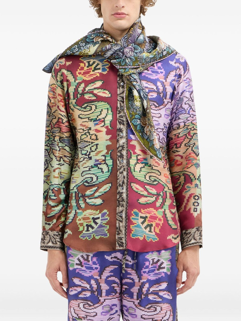 Pierre-Louis Mascia floral-pattern scarf outlook