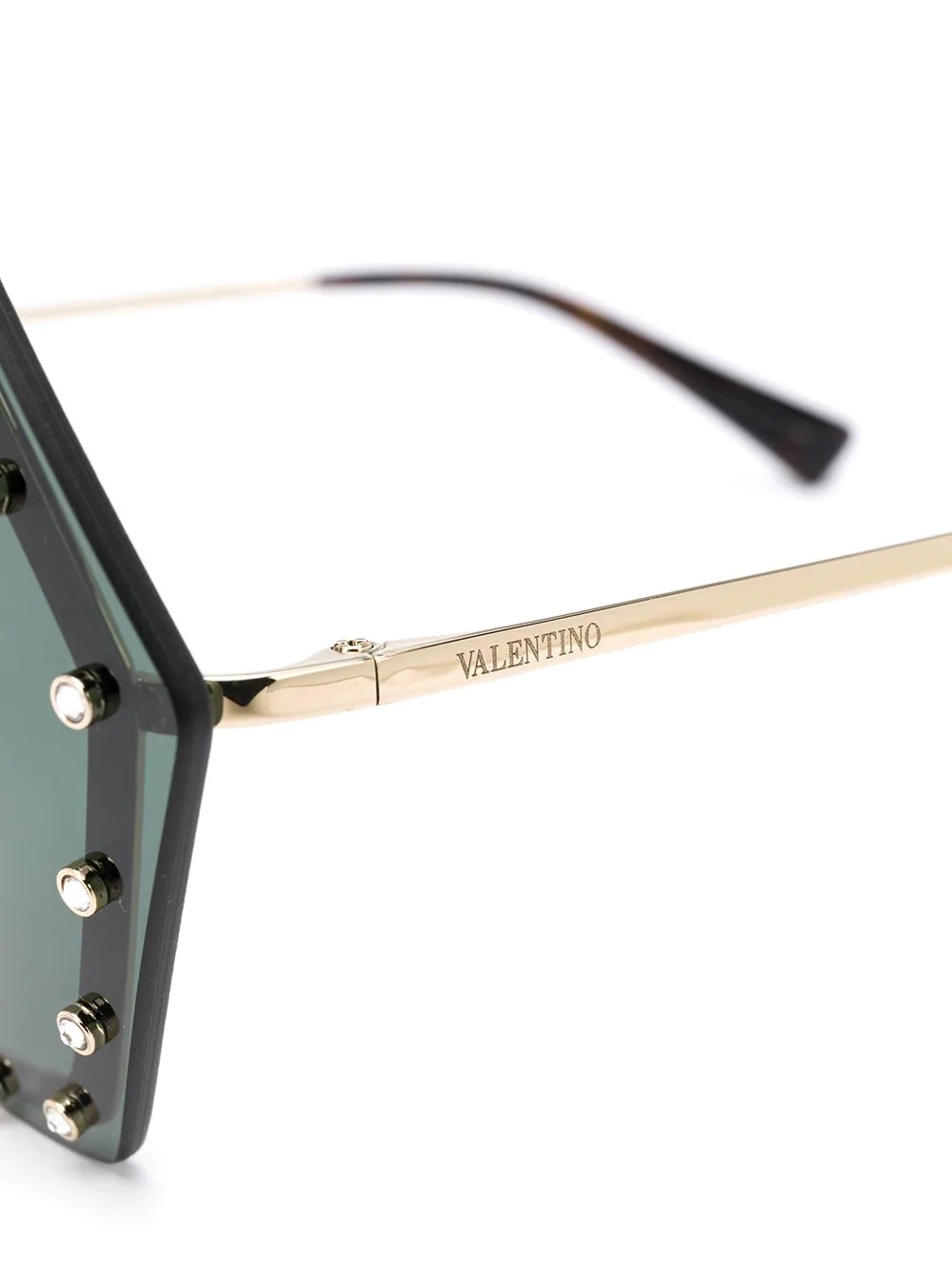 geometric crystal-embellished sunglasses - 3