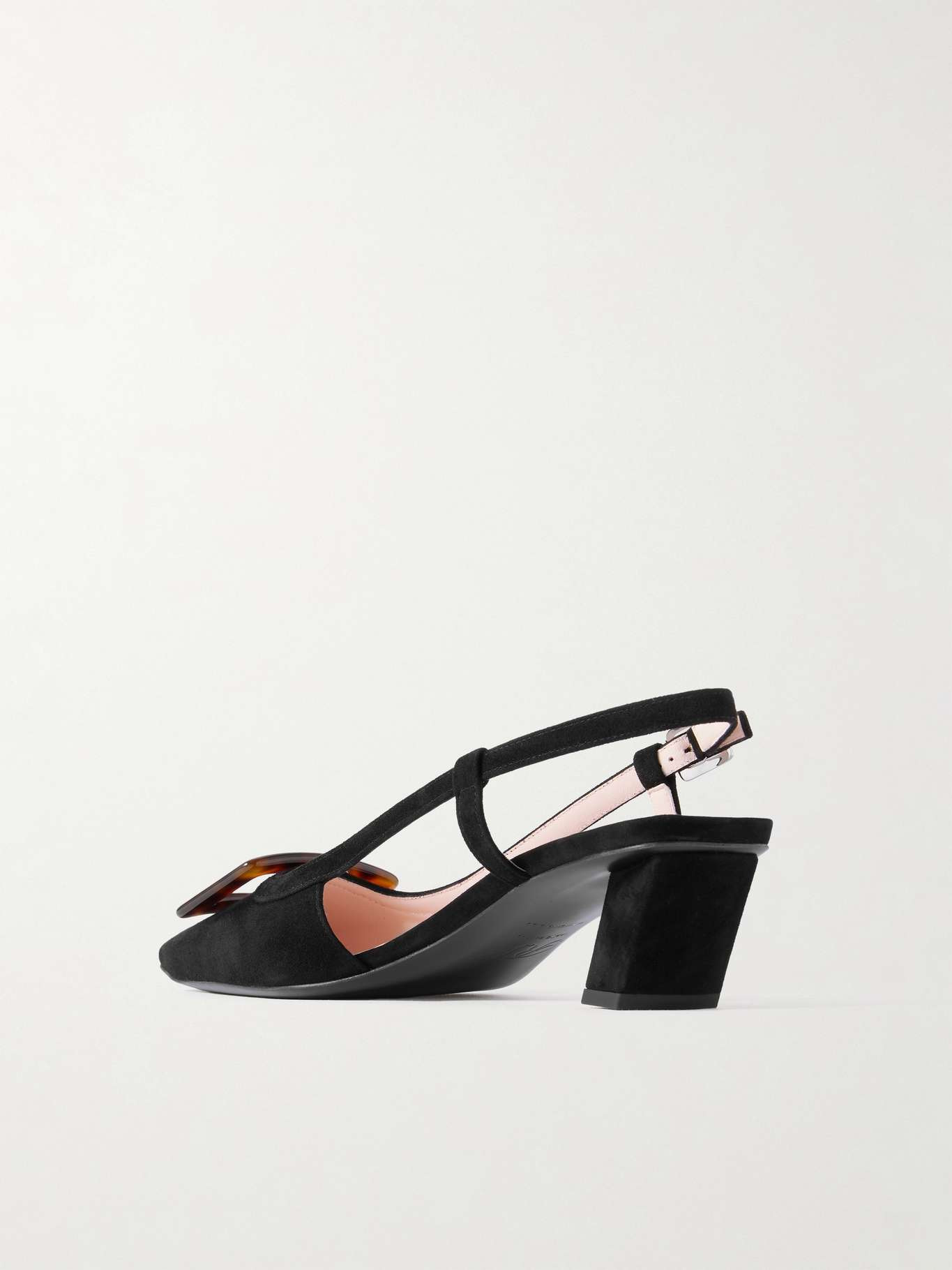 Belle Vivier 45 suede slingback pumps - 3