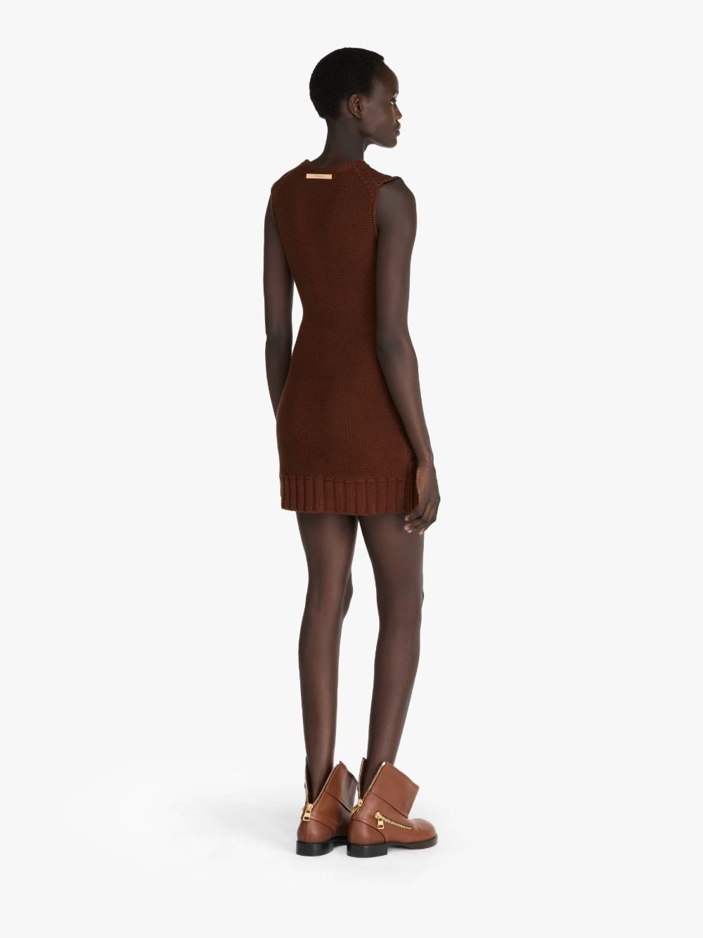 KNITTED MINI SHIFT DRESS - 3
