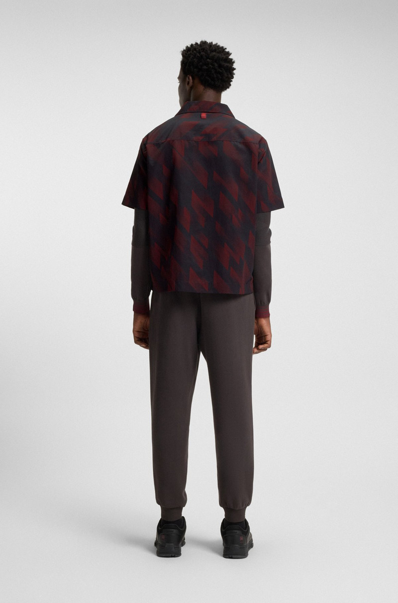 HUGO X RB OVERSIZE-FIT SHIRT WITH PRINTED PATTERN 5