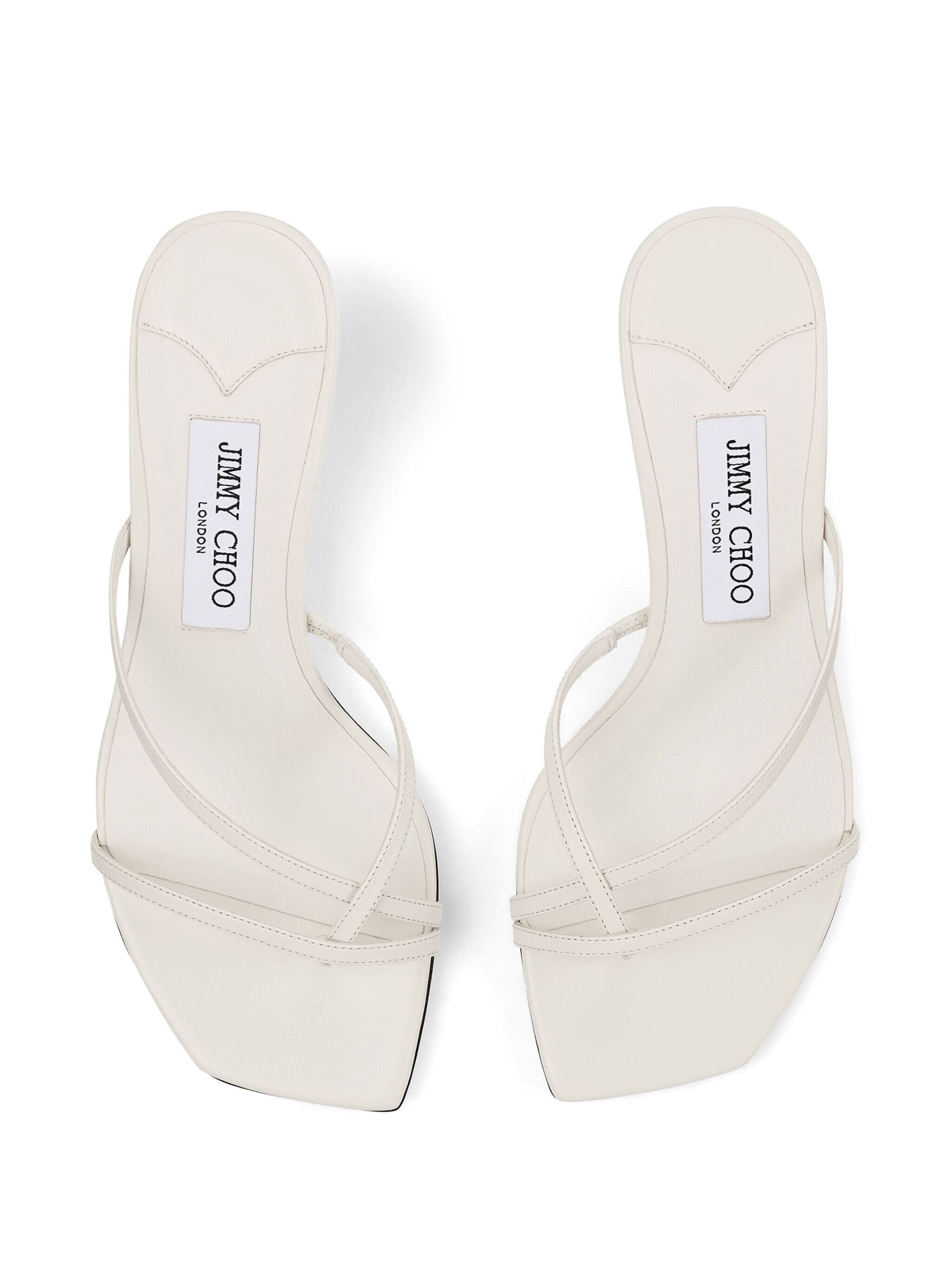 White Etana 50 Leather Mules - 4