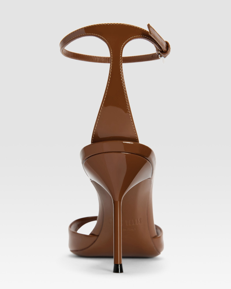 Patent leather sandal with ankle strap 4