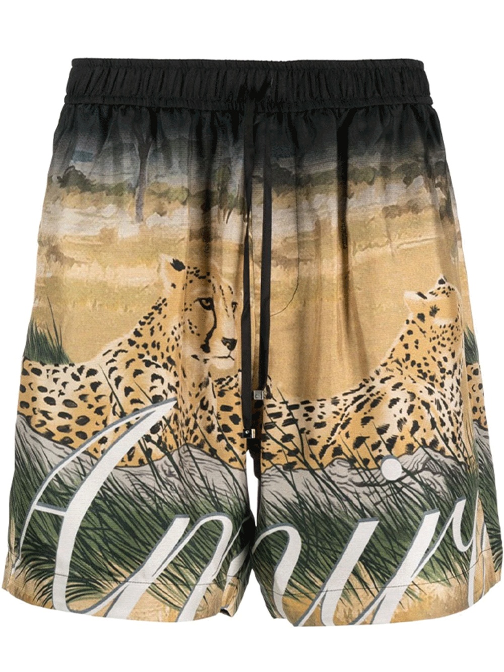 Leopard Print Drawstring Short - 1