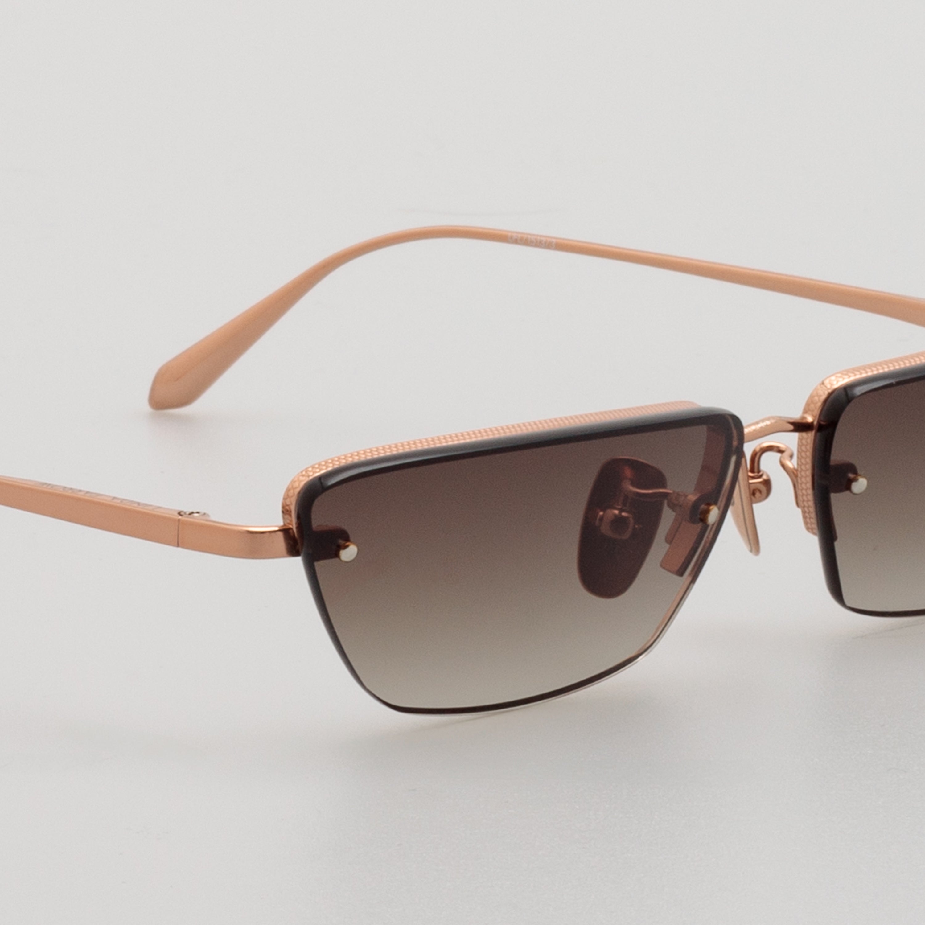 Cleo Cat Eye Sunglasses in Rose Gold - 4
