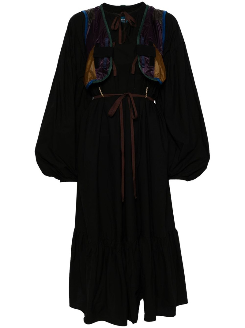 panelled drawstring dress 1
