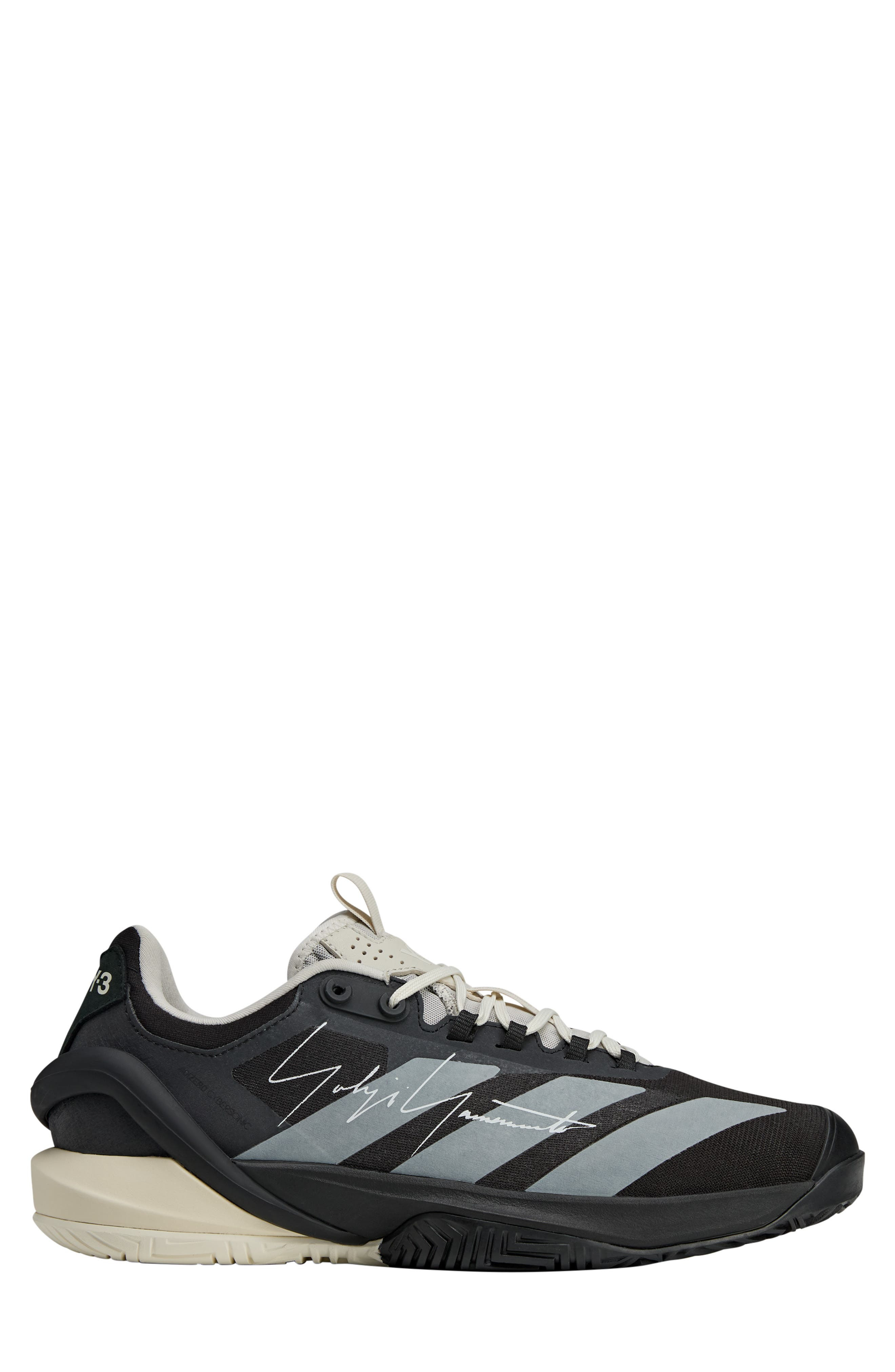 Y-3 Adizero Cybersonic 2 Tennis Shoe in Black/Orbit Grey/Black at Nordstrom - 2