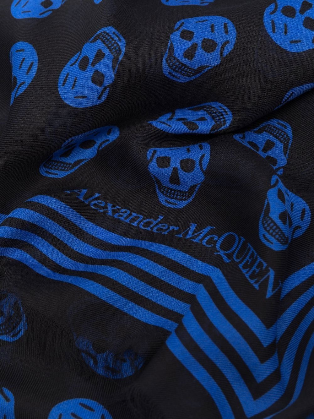 skull-print scarf - 3