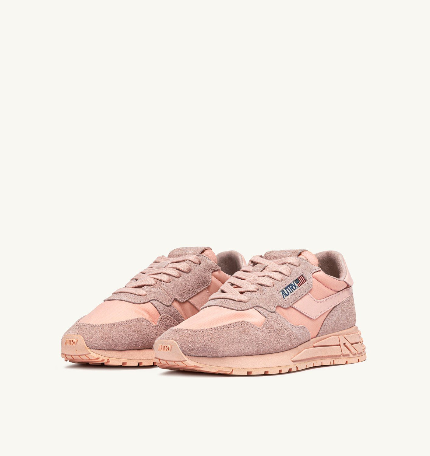 REELWIND LOW SNEAKERS IN CREOLE PINK NYLON AND SUEDE - 3