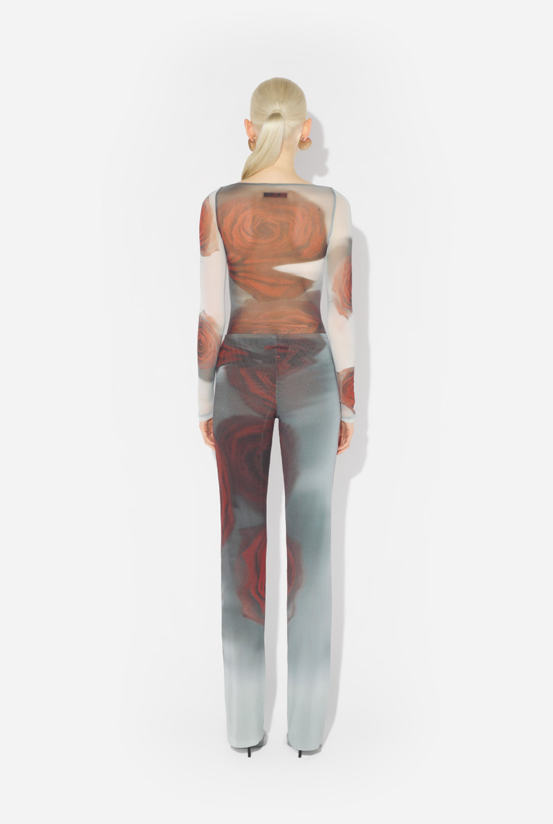 THE RED BLURRY ROSES PANTS 2