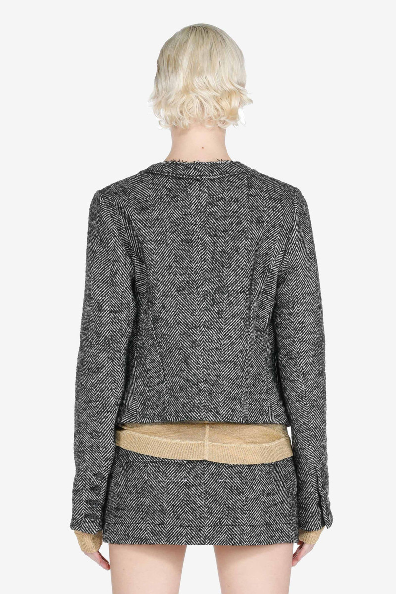 N°21 HERRINGBONE CROPPED JACKET outlook