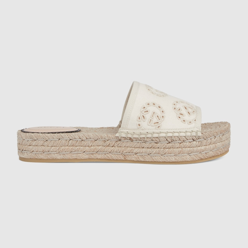 Women's Interlocking G espadrille sandal 1